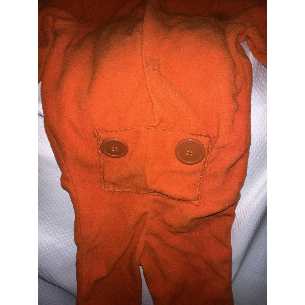 Trick 'r Treat Sam Costume Fleece Jumpsuit w/Scarecrow Hood 2T Spirit Halloween